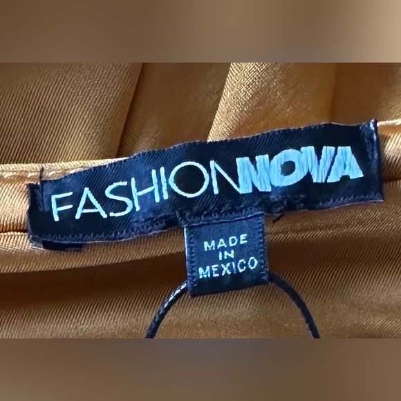 NWT FASHION NOVA Women’s Looking Amazing Skirt Set Mustard Size M - Picture 6 of 11